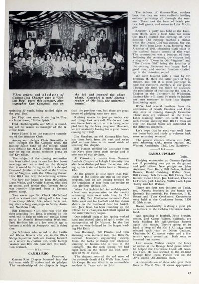 When Actives And Pledges Photograph, October 1945